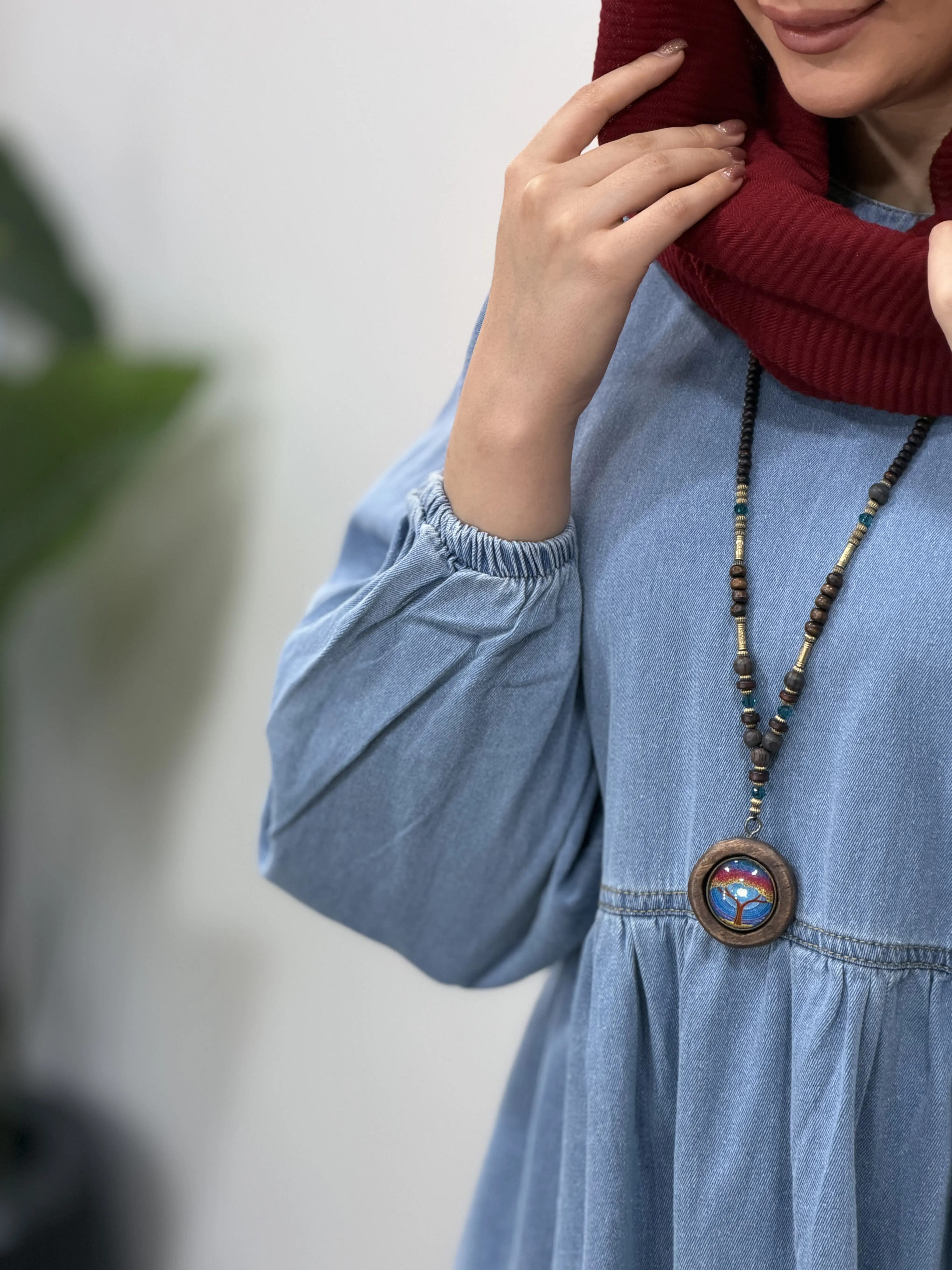 پیراهن جین مانتویی سارا